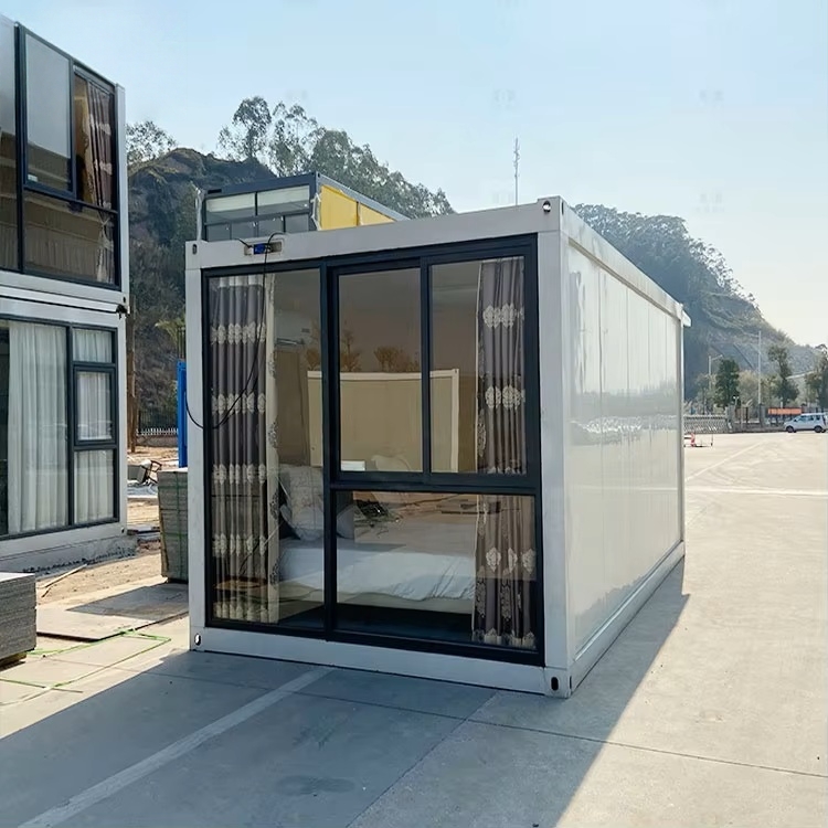 20FT Prefab Flat Pack Container House | 20FT Prefab Flat Pack Living Container House With Bathroom – Collapsible, CE Certified