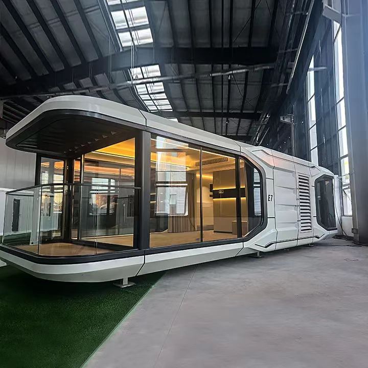 Capsule Home House E7 Model – Fully Furnished Modern Prefab Mobile Apple Cabin